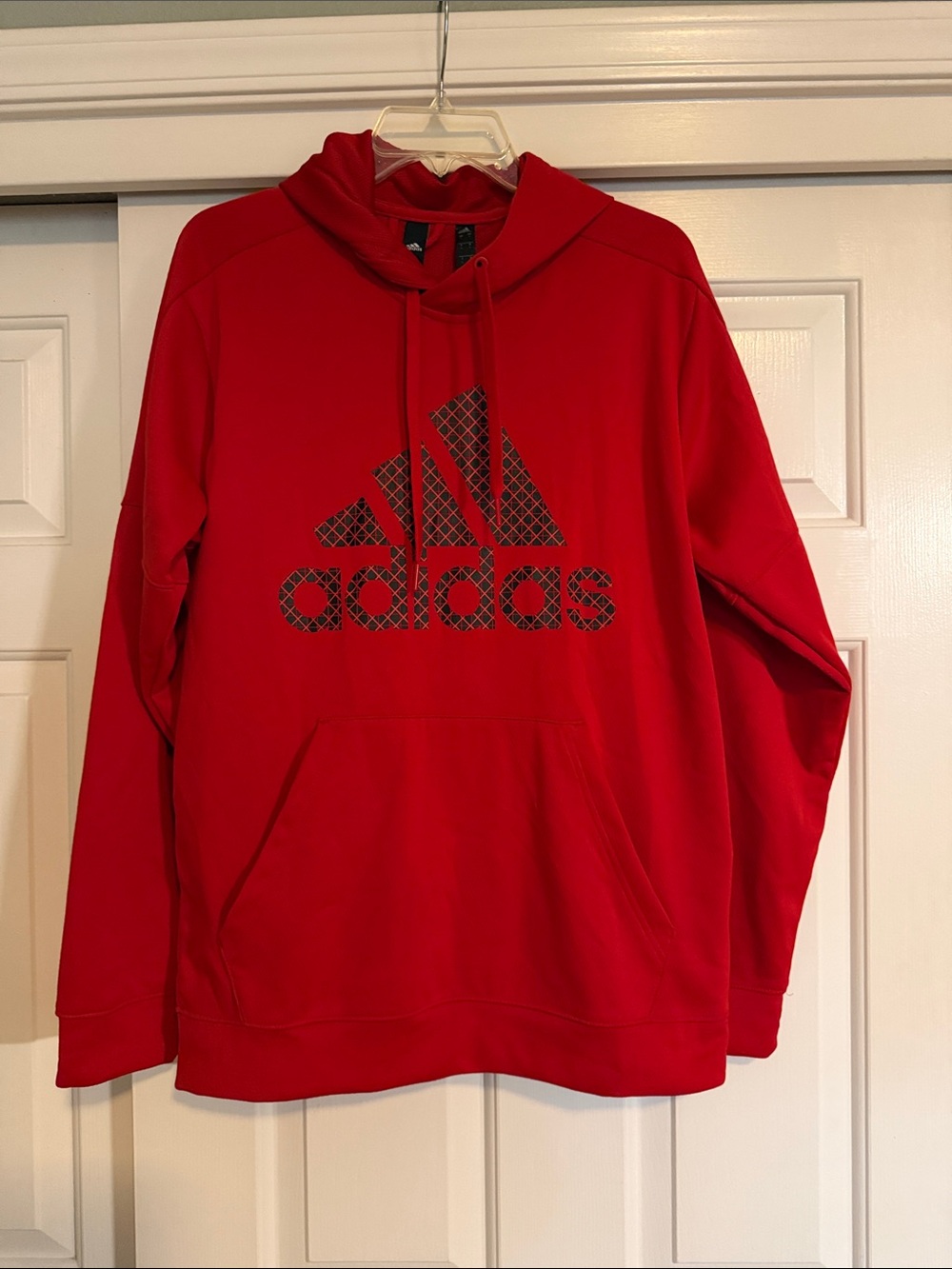 NEW adidas Red Pullover Hoodie - Picture 1 of 5